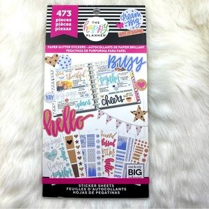 The Happy Planner Paper Glitter Stickers
